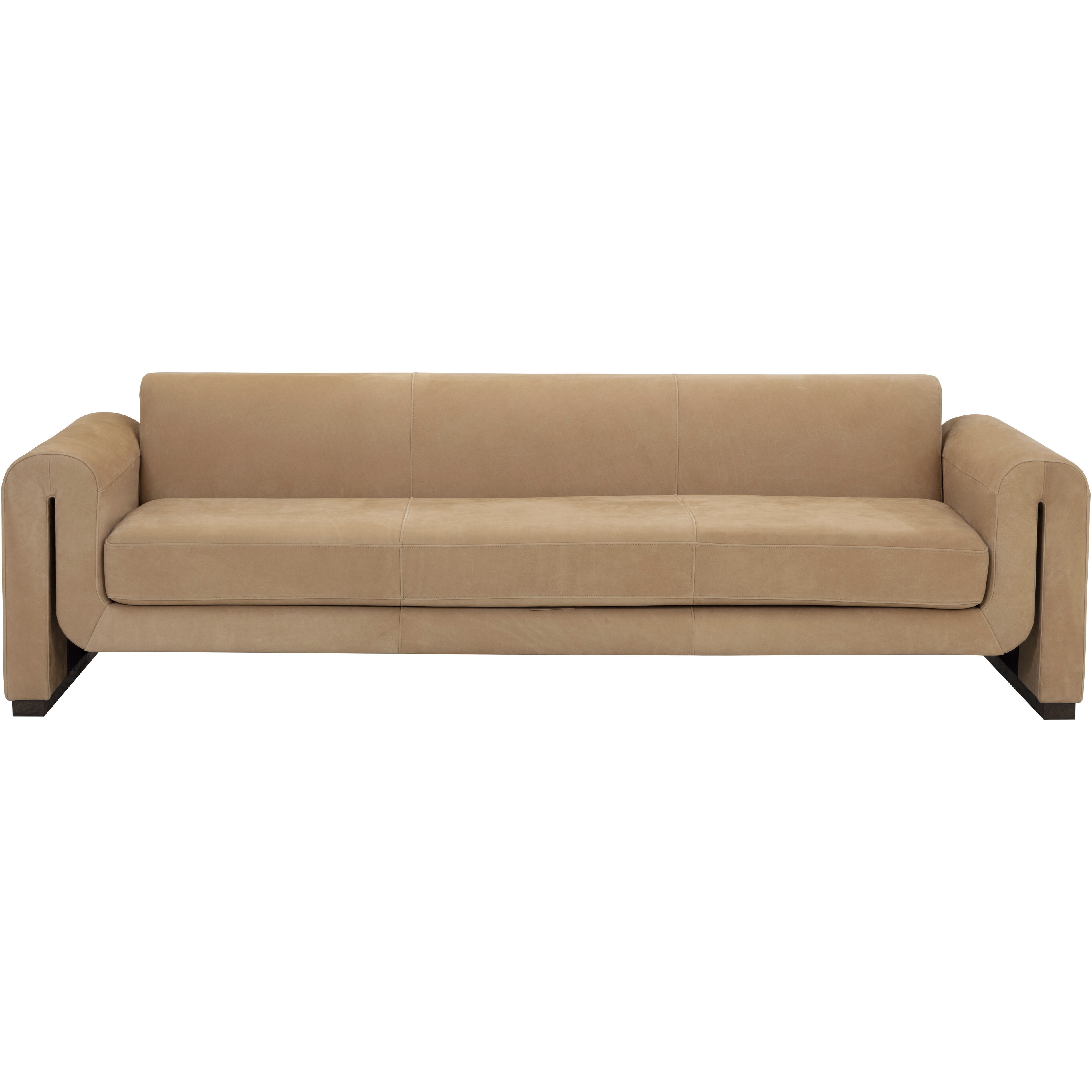 Romer Distressed Brown / Nubuck Tan Leather Sofa